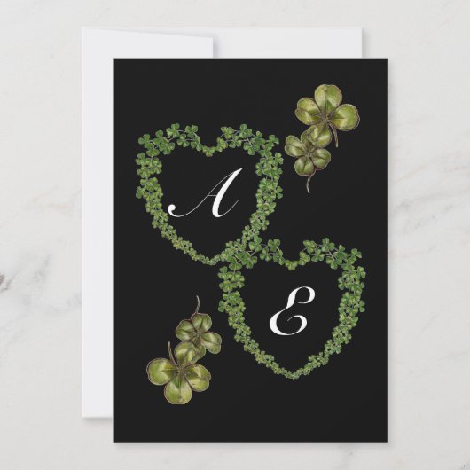 SHAMROCK HEARTS MONOGRAM アイス 案内状 (正面)