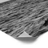 Shamrock II at Outer Mark 1901 BW ポスター (角)