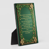 Shamrock Irish Blessings for Strength & Resilience フォトプラーク (側面)