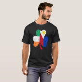 Shamrock irish Philippines flag for filipino St Pa Tシャツ (正面フル)