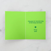 Shamrock Kisses St. Patrick’s Day Card カード (内部)