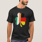 Shamrock leaf irish german flag for St Patricks da Tシャツ (正面)