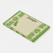 Shamrock Leprechaun Post-It Notes ポストイット (アングル)