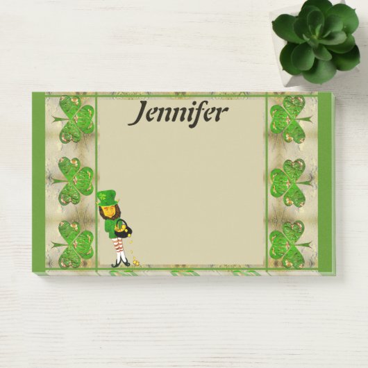 Shamrock Leprechaun Post-It Notes ポストイット (オフィス)