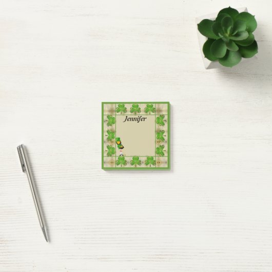 Shamrock Leprechaun Post-It Notes ポストイット (オフィス)
