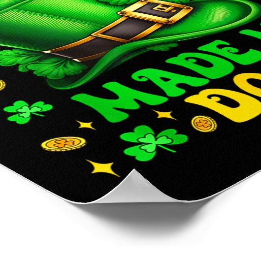 Shamrock Leprechauns Made Me Do It St Patrick's Da ポスター (角)