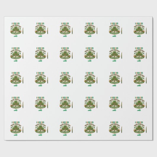 Shamrock Luck Celebration Logo design ラッピングペーパー (フラット)