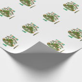 Shamrock Luck Celebration Logo design ラッピングペーパー (角)