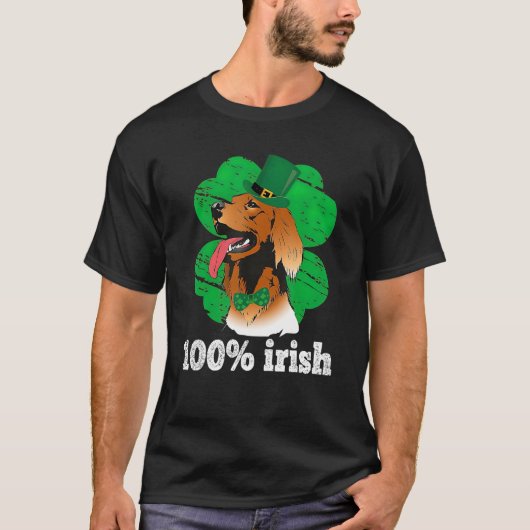 Shamrock lucky charm irish Pet Puppy Dog st patric Tシャツ (正面)