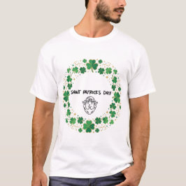Shamrock Lucky Frame St. Patrick’s Day Design Tシャツ
