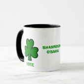Shamrock O'Bama Mug上院議員 マグカップ (正面左)