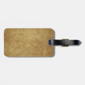 Shamrock onヴィンテージ背景 ラゲッジタグ (裏面横)