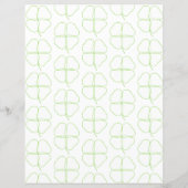 Shamrock Outlines Scrapbook Paper (裏面)
