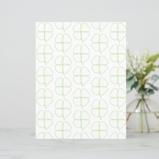 Shamrock Outlines Scrapbook Paper (スタンド正面)