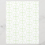 Shamrock Outlines Scrapbook Paper (正面)