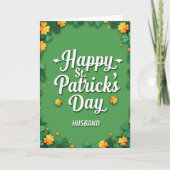 Shamrock Pattern Husband Card カード (正面)