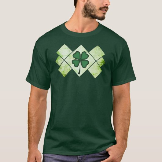 Shamrock Pattern St Patrick’s Day Shirt – camiseta Tシャツ (正面)
