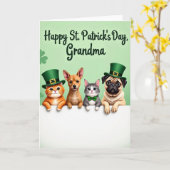 Shamrock Pets Grandma Card カード (黄色い花)