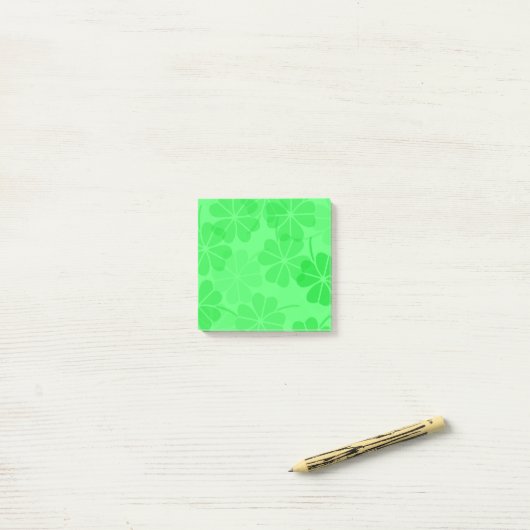 Shamrock Post it Notes ポストイット (デスク上)