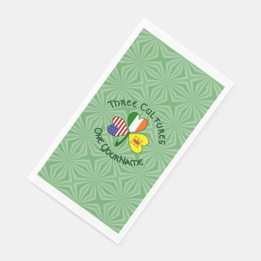 Shamrock Scot Lion Ireland USA Flags Personalized  (コーナー)