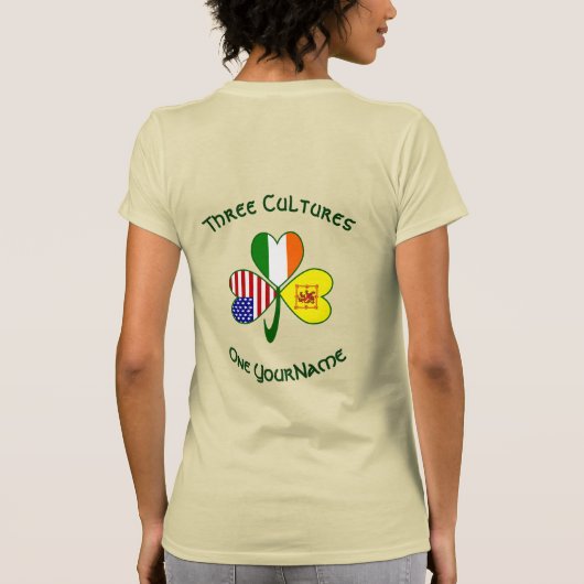 Shamrock Scotland Lion Rampant Ireland USA Women's Tシャツ (裏面)