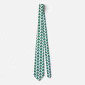 Shamrock Shape Plaid Classic Green Neck Tie ネクタイ (正面)