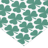 Shamrock Shape Plaid Classic Green Table Runner ショートテーブルランナー (コーナー)