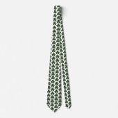Shamrock Shape Plaid Dark Green Neck Tie ネクタイ (正面)