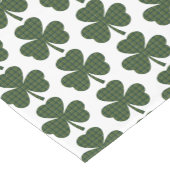 Shamrock Shape Plaid Dark Green Table Runner ショートテーブルランナー (コーナー)