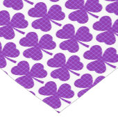Shamrock Shape Plaid Purple Table Runner ショートテーブルランナー (コーナー)