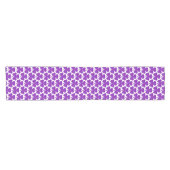 Shamrock Shape Plaid Purple Table Runner ショートテーブルランナー (横)