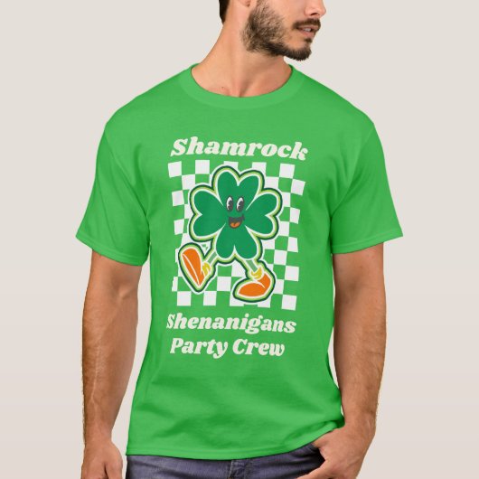 Shamrock Shenanigans Party Crew Tシャツ (正面)