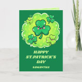 Shamrock Shine St. Patrick’s Day Card カード (正面)