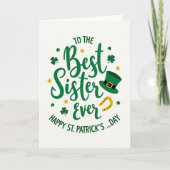 Shamrock Sister St Patricks Card カード (正面)