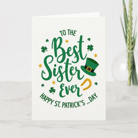 Shamrock Sister St Patricks Card カード (正面)