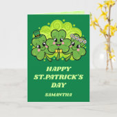 Shamrock Smiles St. Patrick’s Day Card カード (黄色い花)