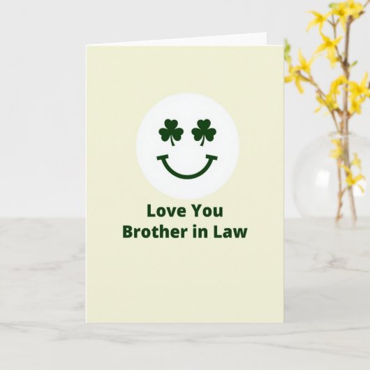 Shamrock Smiling Brother Card カード (黄色い花)