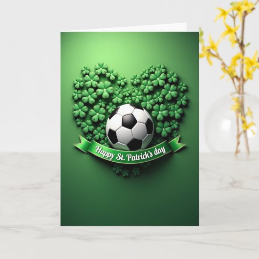 Shamrock Soccer Joy Card カード (黄色い花)