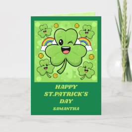Shamrock Sparkle St. Patrick’s Day Card カード