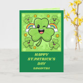 Shamrock Sparkle St. Patrick’s Day Card カード (黄色い花)
