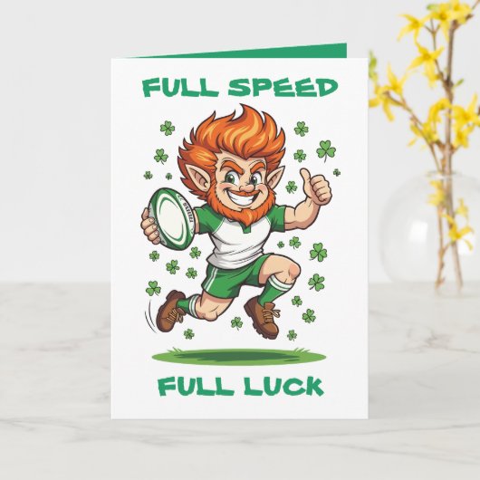 Shamrock Sprint Match Day Magic St Patricks Weeken カード (黄色い花)