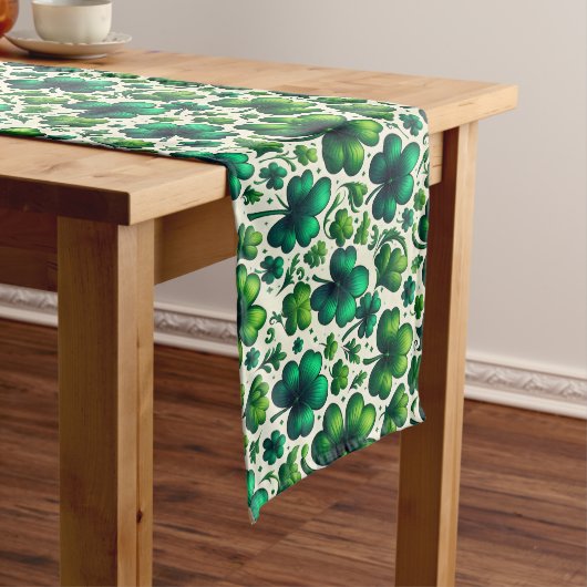 Shamrock St. Patrick’s Day Table Runner ロングテーブルランナー (インサイチュ)
