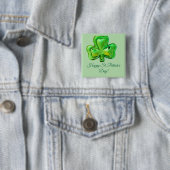 Shamrock St. Patrick's Day Button 缶バッジ (インサイチュ)