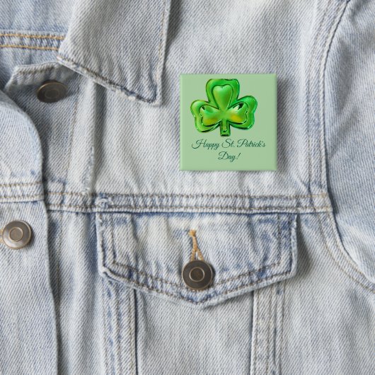 Shamrock St. Patrick's Day Button 缶バッジ (インサイチュ)