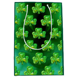 Shamrock St Patrick's Day Gift Bag ミディアムペーパーバッグ