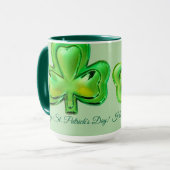 Shamrock St. Patrick's Day Mug マグカップ (正面左)
