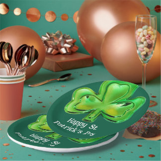 Shamrock St Patrick's Day Paper Plates  ペーパープレート