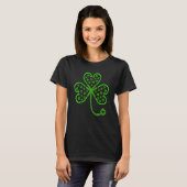 Shamrock Stethoscope Nurse Lucky St Patricks Day N Tシャツ (正面フル)