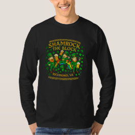 Shamrock the Block Richmond VA フェスティバルTシャツ Tシャツ