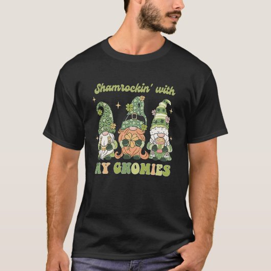 Shamrockin' with my Gnomies St Patricks Day Tシャツ (正面)